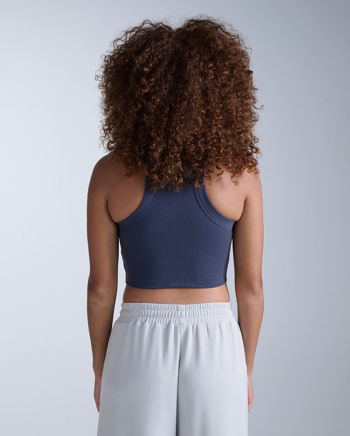 Fluid Tencel Ribbed Crop Tank