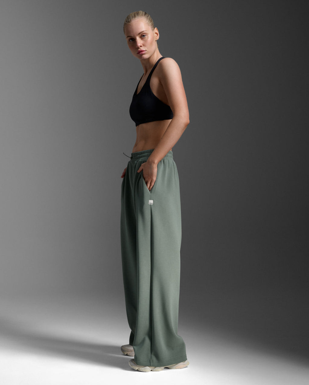 Wonderluxe Sand Washed Wide Leg Pants