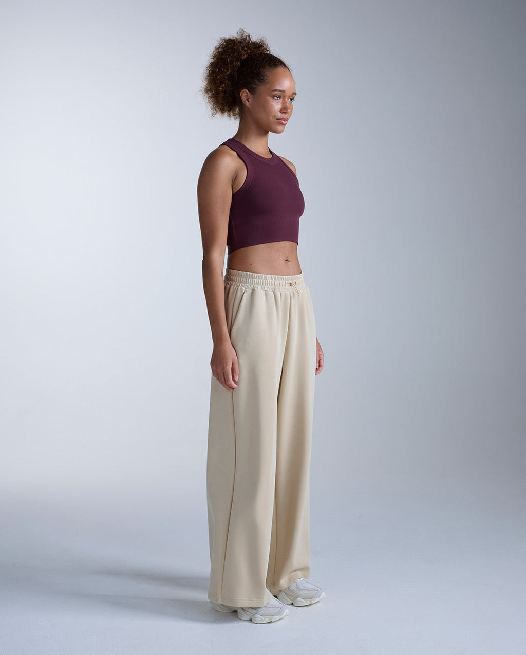 Wonderluxe Sand Washed Wide Leg Pants