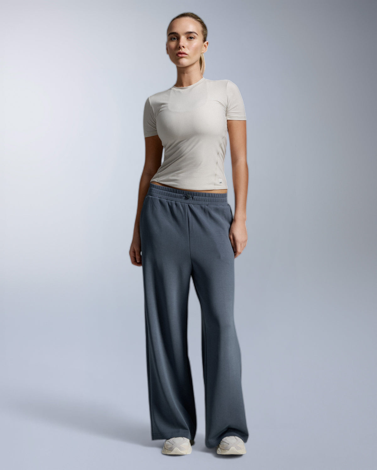 Wonderluxe Sand Washed Wide Leg Pants