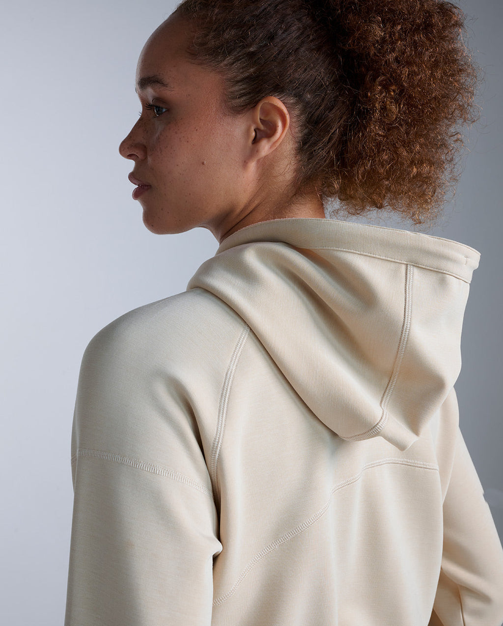 Wonderluxe Sand Washed Cropped Hoodie