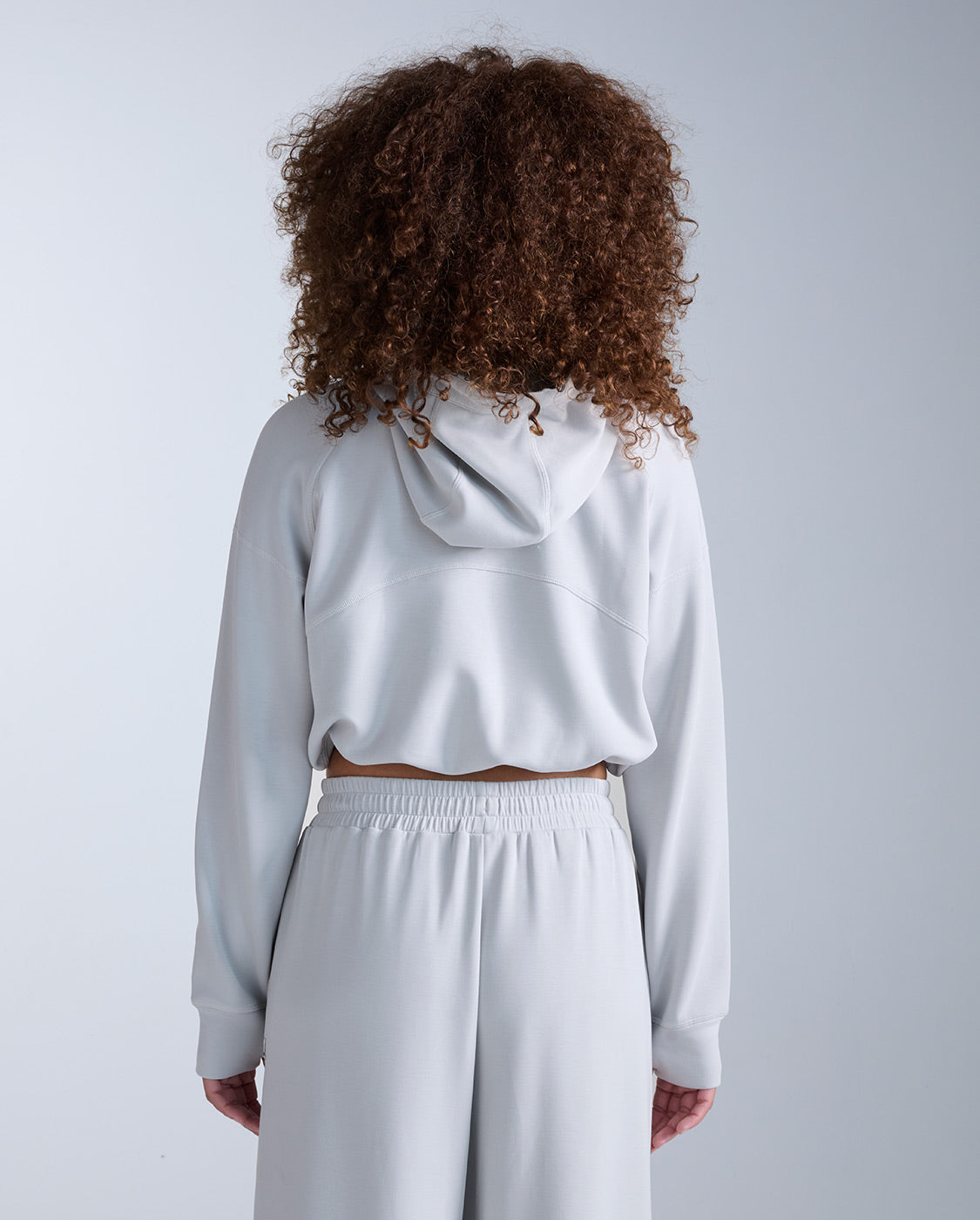 Wonderluxe Sand Washed Cropped Hoodie