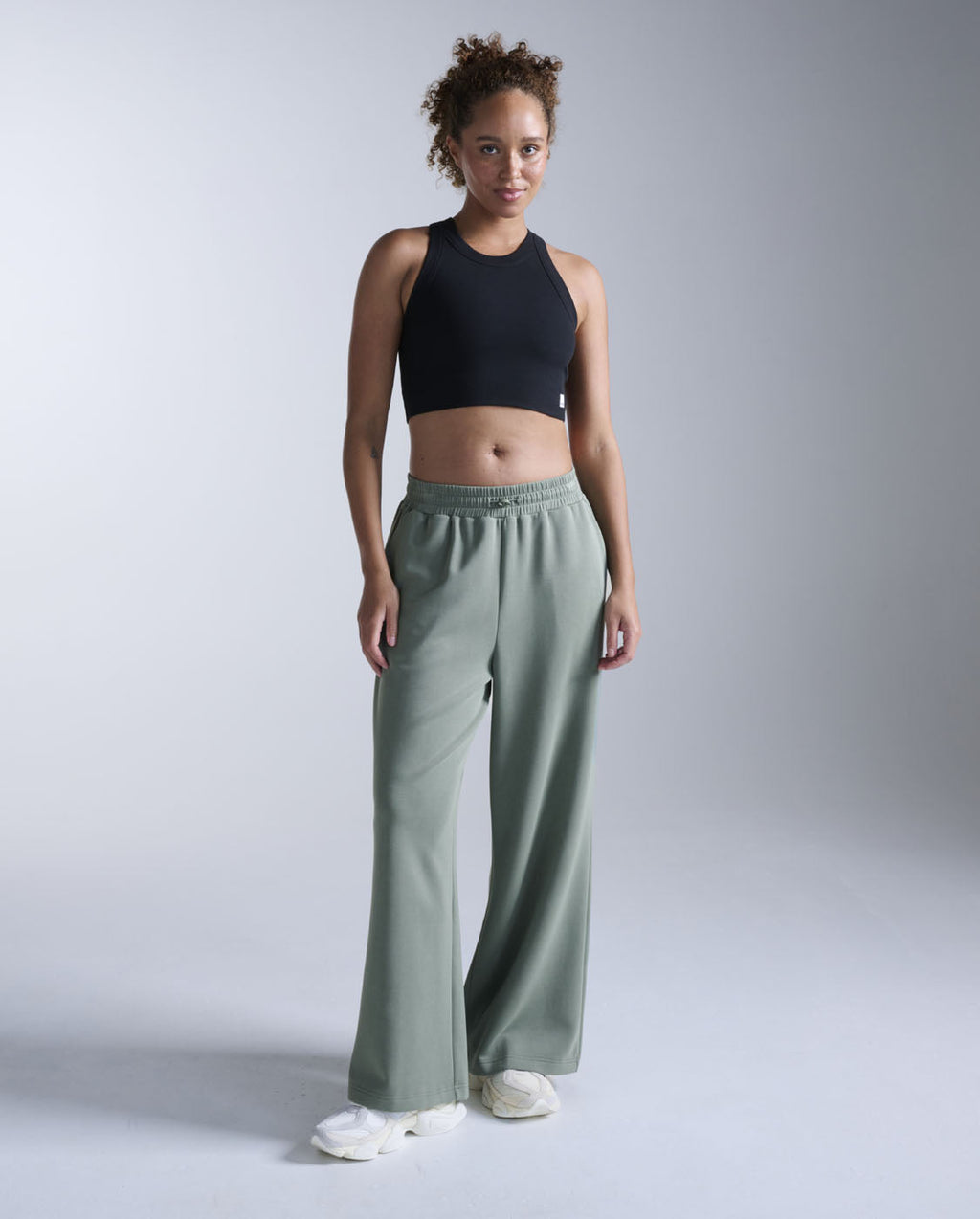 Fluid Tencel Ribbed Crop Tank