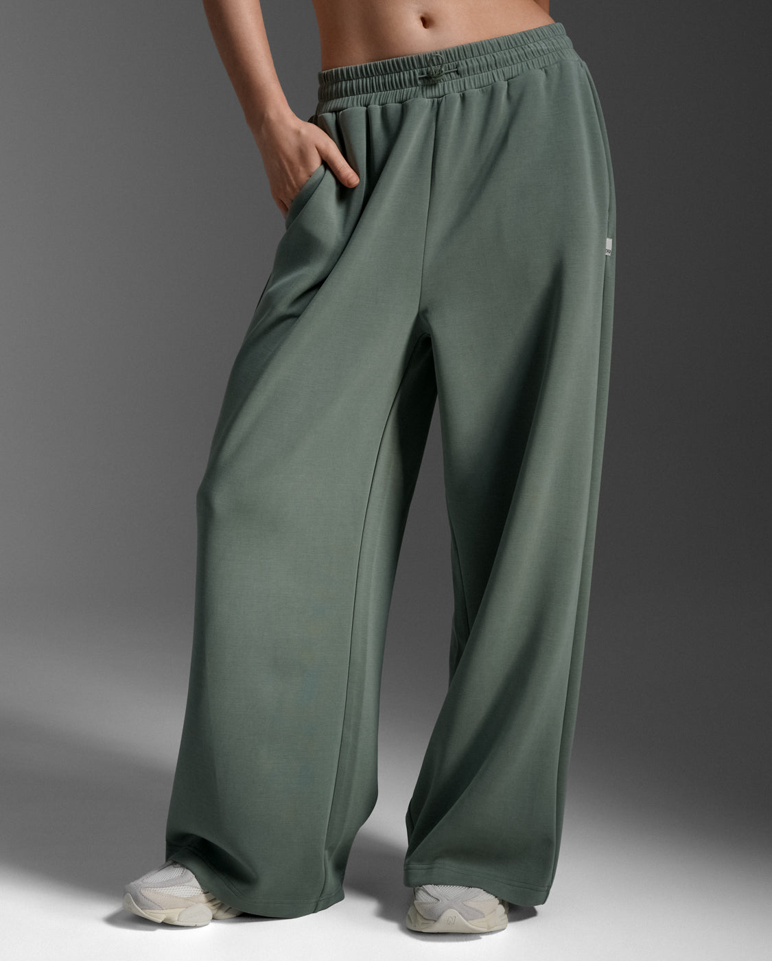 Wonderluxe Sand Washed Wide Leg Pants
