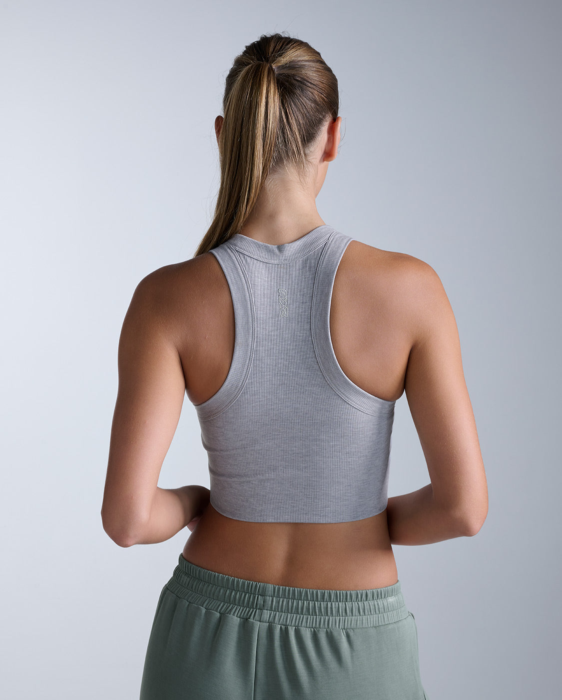 Fluid Tencel Ribbed Crop Tank