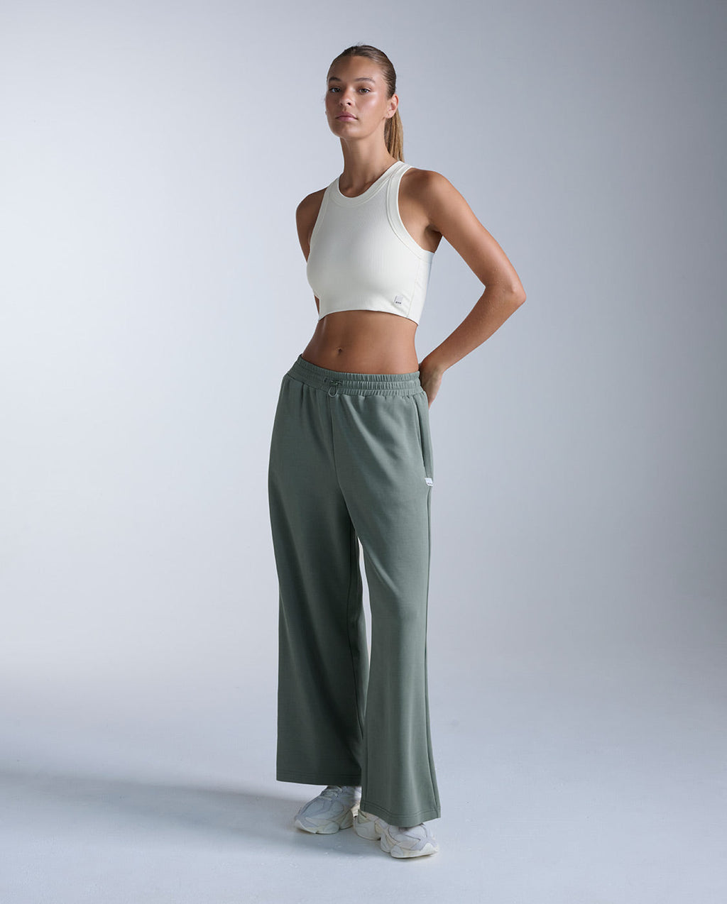 Fluid Tencel Ribbed Crop Tank