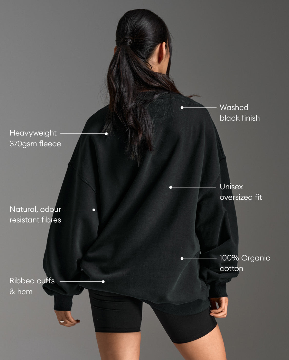 EZ Oversized Organic Cotton Crew
