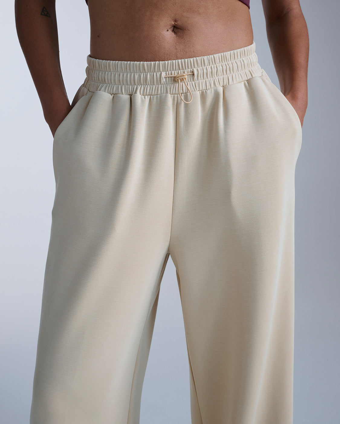Wonderluxe Sand Washed Wide Leg Pants